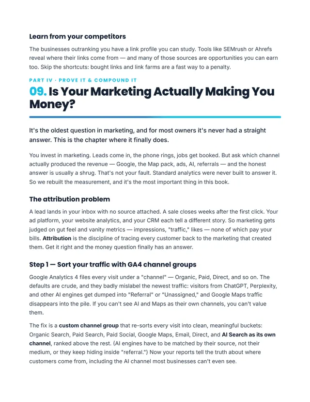 Inside the guide: is your marketing actually making you money